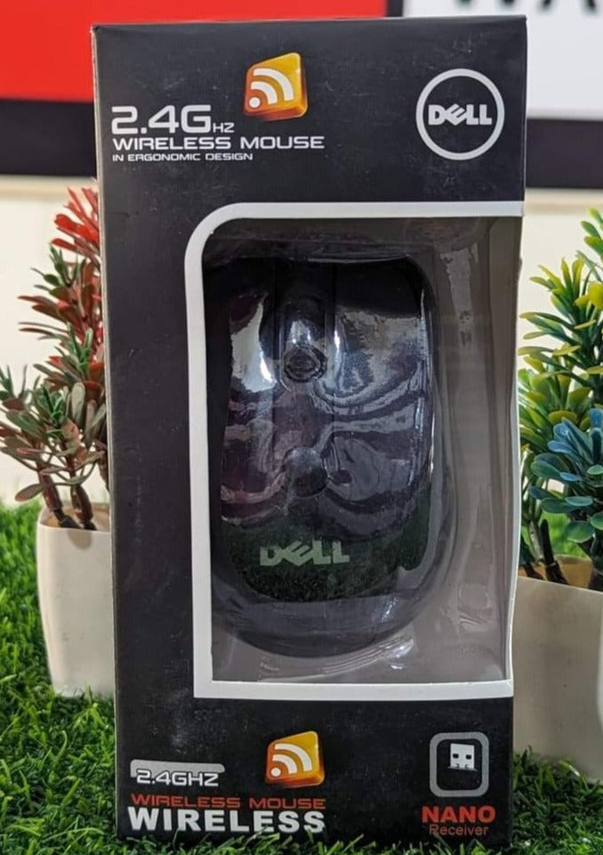Dell Wireless Mouse Ergonomic Design 2.4g Wireless Optical Mouse Plug And Play